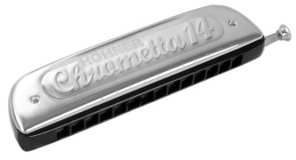 Hohner Chrometta 14C dur kromatisk Største modell i Chrometta serien 