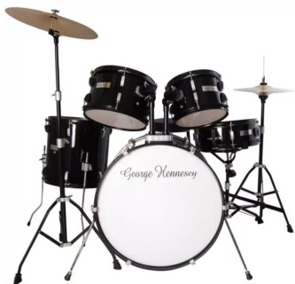 George Hennesey SP525T trommesett black komplett